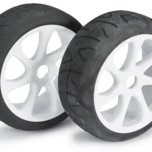 Wheel Set Buggy "7 Spoke / Street" white 1:8 (2 pcs)