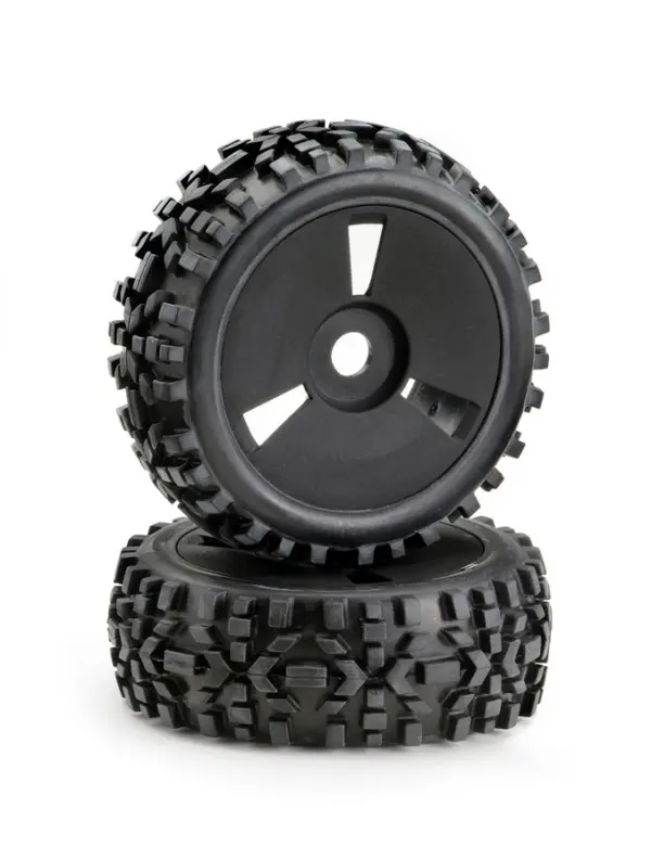 Wheel Set Buggy Disc "Dirt" black 1:8 (2) – RC Wheels & Tyres