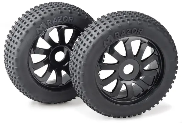 Wheel Set Buggy "Razor" 10 Spokes/Dirt black 1:8 (2) – RC Wheels & Tyres