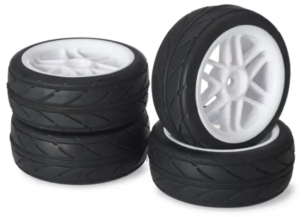 Wheel Set Onroad "6 Spoke / Profile" white 1:10 (4 pcs) – RC Wheels & Tyres