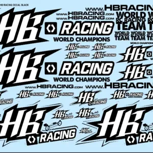 World Team HB Racing Decals Black