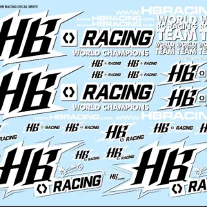 World Team HB Racing Decals White