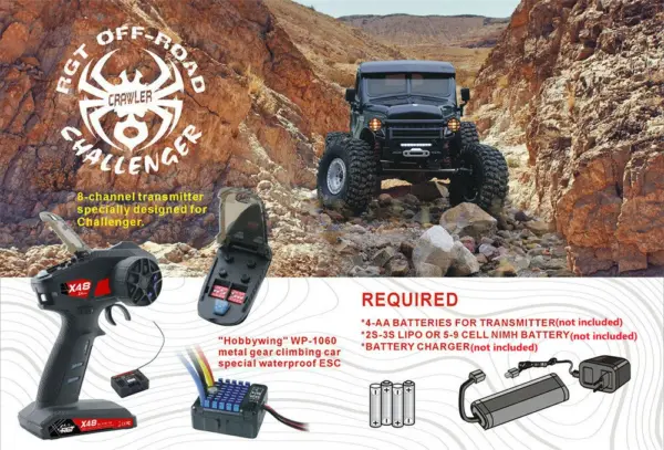 RGT EX86170 "CHALLENGER" RC Crawler Truck - Yellow – RC Crawlers