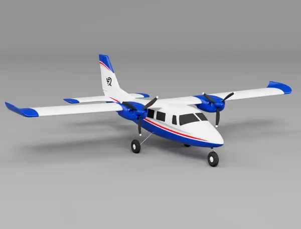 Xfly P68 Twin 850Mm Wingspan Blue – RC Planes