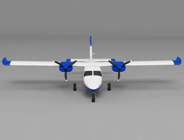 Xfly P68 Twin 850Mm Wingspan Blue – RC Planes