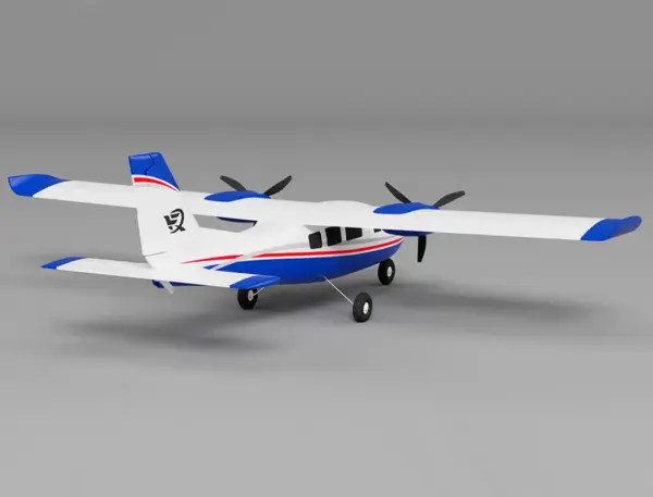 Xfly P68 Twin 850Mm Wingspan Blue – RC Planes