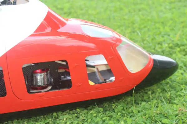 FLISHRC A109 500-Class RC Scale Helicopter – Coast Guard Rescue Replica with GPS L7 Flight Control, Retractable Landing Gear, Dual IMU & Fiberglass Shell