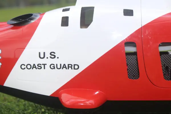 FLISHRC A109 500-Class RC Scale Helicopter – Coast Guard Rescue Replica with GPS L7 Flight Control, Retractable Landing Gear, Dual IMU & Fiberglass Shell