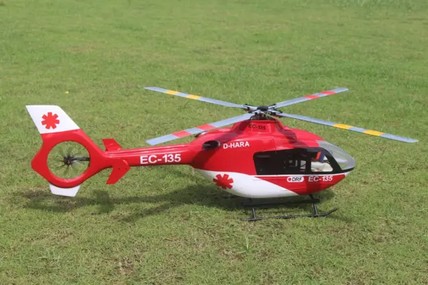 FLISHR EC135 500-Class Scale RC Helicopter – Realistic EMS Replica with L7 GPS Flight Control, Dual IMU, Brushless Tail Motor & RTF/BNF Options