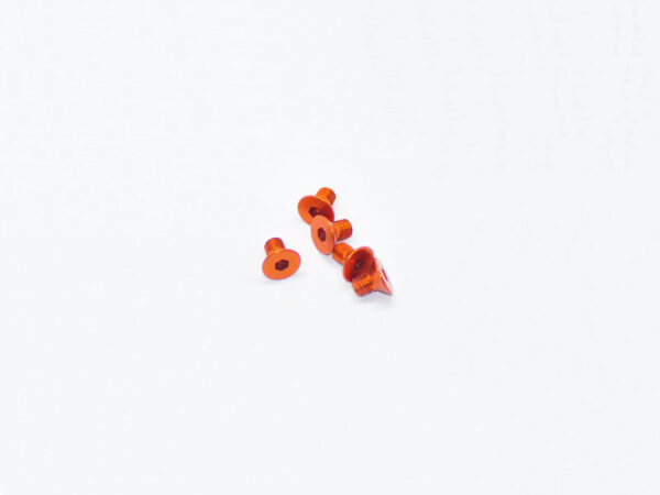 Vis Alu 7075 Allen Tete Fraisee M3x5 Orange (5)