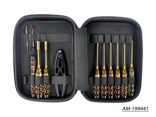 Trousse a Outils Buggy 1/10 Black Golden (12pcs)