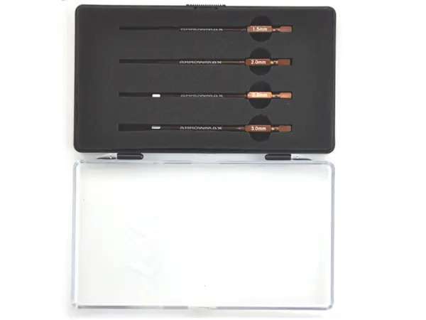 Power Tool Tip Set 4 Pieces With Plastic Case