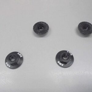 Ecrous De Roues M4 Larges-Canneles 1:10 (4) Black