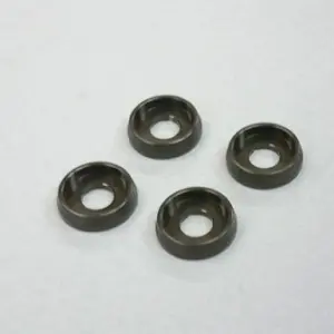 3mm curve rings.(4) Gun Metal