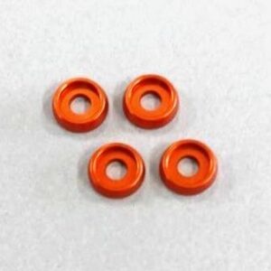 Rondelles Incurvees 3mm. (4) Orange