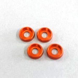 Rondelles Incurvees 4mm. (4) Orange