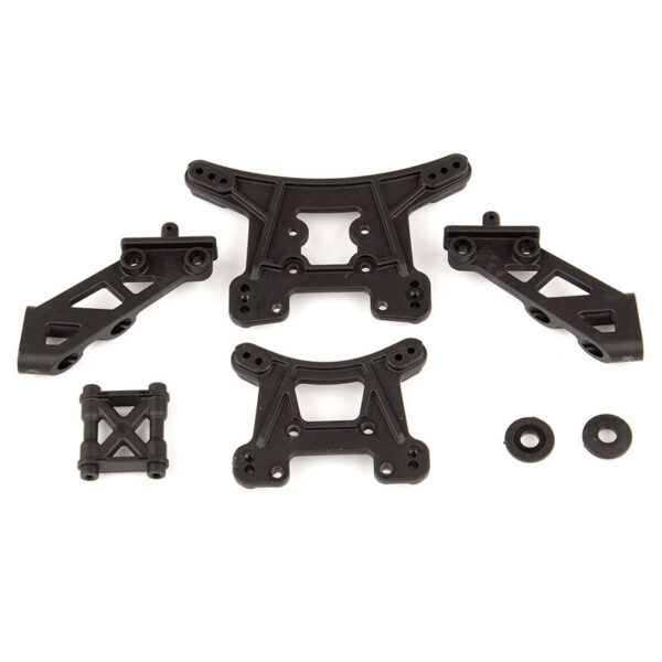 Associated Reflex 14b/14t Wing Mount, Front/Rear Shock Towers