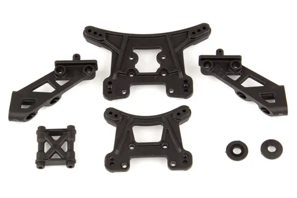 Associated Reflex 14b/14t Wing Mount, Front/Rear Shock Towers