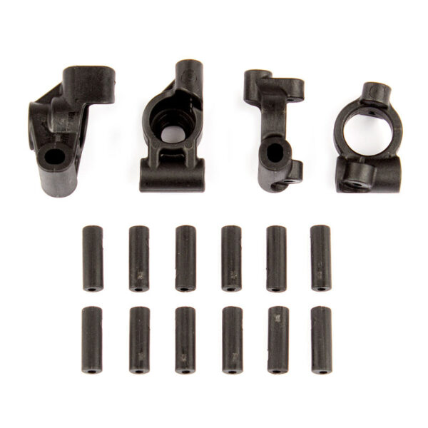 Associated Reflex 14b/14t Rear Hubs/Caster Blocks + Inserts