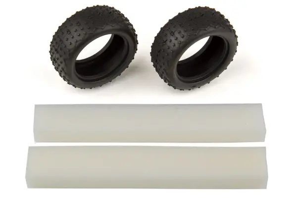 Associated Reflex 14b/14t Wide Mini Pin Tyres W/Inserts