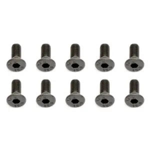 Team Associated M3 X 8 Flat Head Hex Screw (10)
