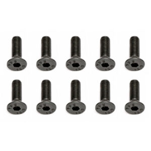 Team Associated M3 X 10 Flat Head Hex Screw (10)