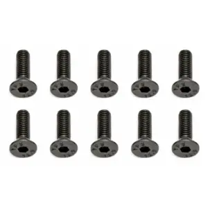 Team Associated M3 X 10 Flat Head Hex Screw (10)