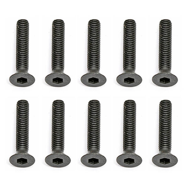 Team Associated M3 X 16mm Flat Head Hex Screws (10)