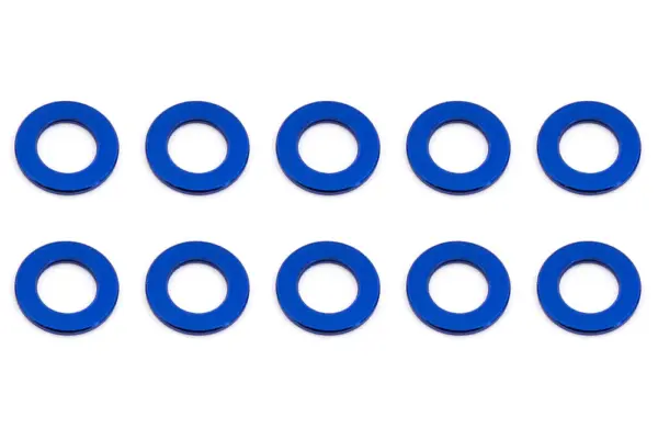 Associated Ballstud Washers 5.5 X 0.5mm Blue Aluminium X10