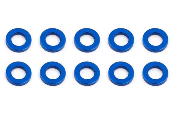 Associated Ballstud Washers 5.5 X 1.0mm Blue Aluminium X10