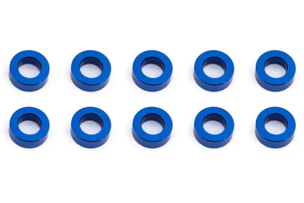 Associated Ballstud Washers 5.5 X 2.0mm Blue Aluminium X10