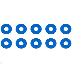 Associated Blue Aluminum Bulkhead Washers 7.8 X 0.5mm (10)