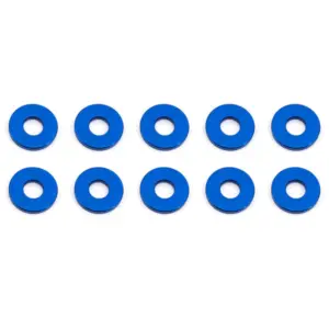 Associated Bulkhead Washers 7.8 X 1.0mm Blue Aluminium (10)
