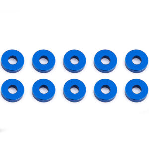 Associated Blue Aluminum Bulkhead Washers 7.8 X 2.0 Mm (10)