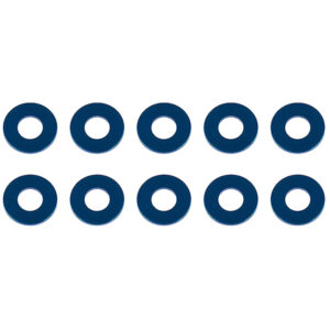Associated Washers 7.8 X 3.5 X 0.5mm Blue Aluminium (10)