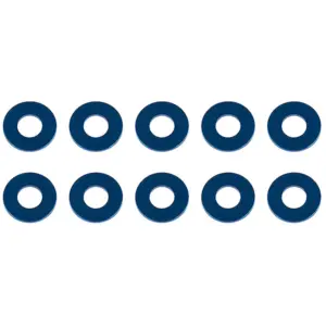 Associated Washers 7.8 X 3.5 X 0.5mm Blue Aluminium (10)