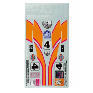 Team Associated Rc10 Team Car Kit Decal Sheet