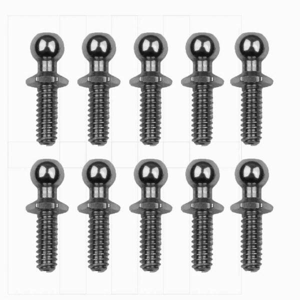 Team Associated Rc10 Ballstud Set .30, Silver