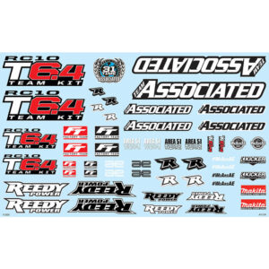 Team Associated rc10t6.4 Decal Sheet