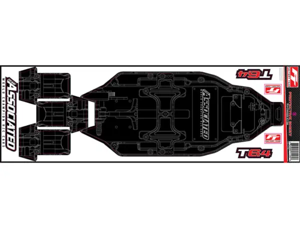 Team Associated t6.4 Ft Chassis Protective Sheet Printed