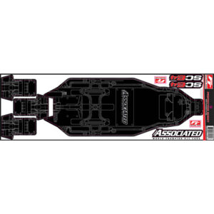 Team Associated sc6.4 Ft Chassis Protective Sheet Printed