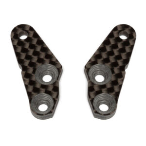 Associated Rc8b3 Ft Steering Block Arms + 2 Degrees - Graphite (Pr)