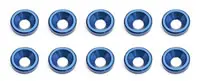 Team Associated Countersunk Washers (Blue)