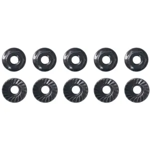 Team Associated M4 Low Profile Serrated Steel Wheel Nuts (10pcs)