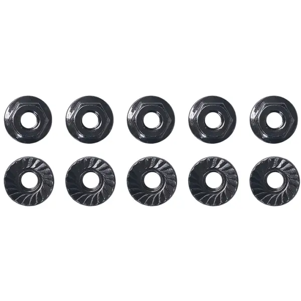 Team Associated M4 Low Profile Serrated Steel Wheel Nuts (10pcs)
