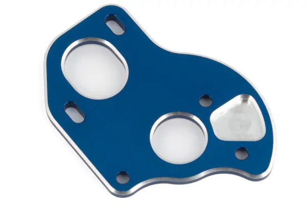 Team Associated b6.1 Laydown Motor Plate Blue Aluminum