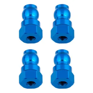 Team Associated Shock Bushings 12mm Blue Aluminum (4)
