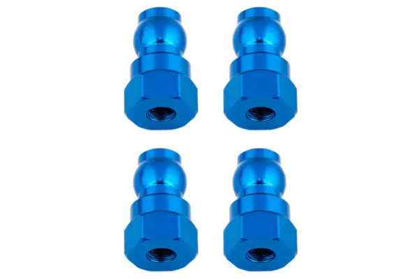 Team Associated Shock Bushings 12mm Blue Aluminium (4) (9mm Offset)
