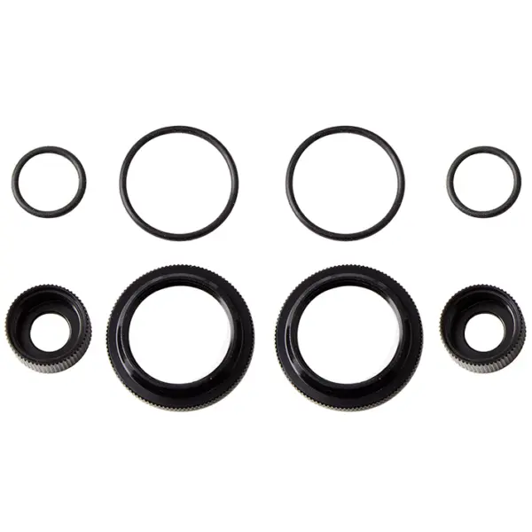Associated 12mm Shock Collar & Seal Retainer Set - Black