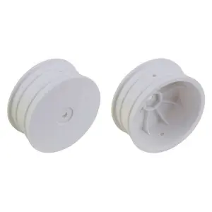 Team Associated 12mm Hex 2.2" 4wd Front White Wheels B74 +1.5mm